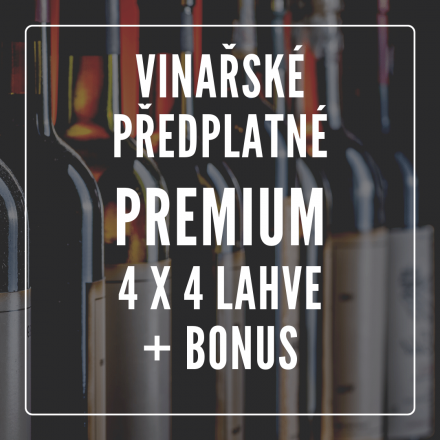 Vinařské předplatné PREMIUM - 4 MĚSÍCE